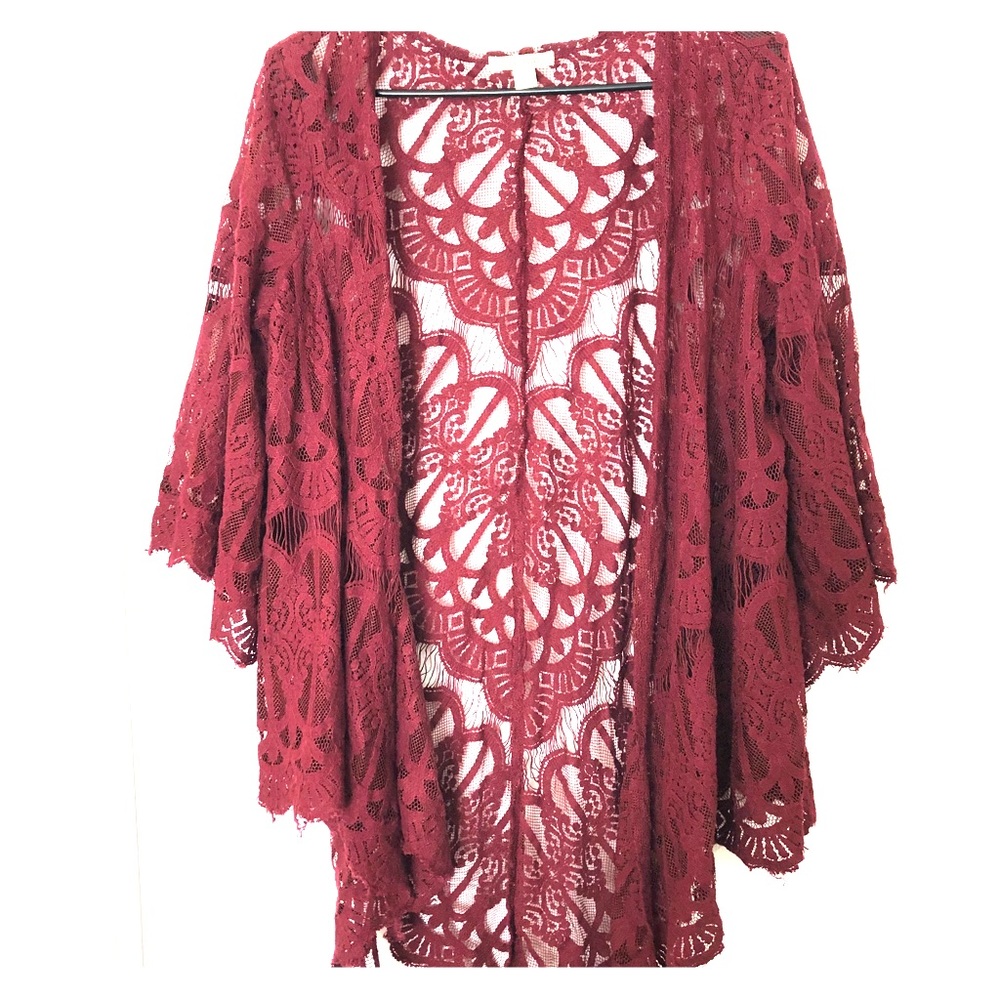 Lace kimono